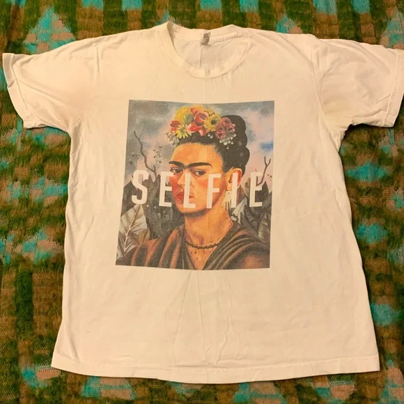 Selfie Frida Kahlo Portrait Tee - Picture 1 of 6